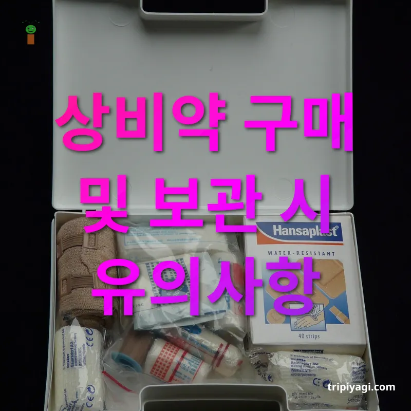 여행 상비약 상비약 구매 및 보관 시 유의사항 관련 이미지