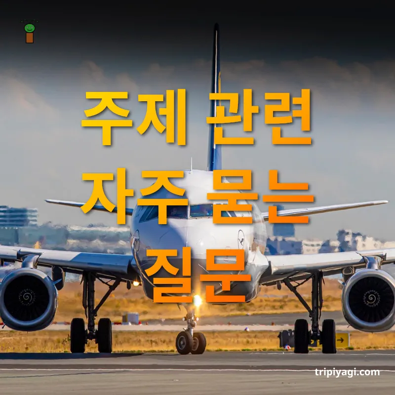 해외여행 준비 주제 관련 자주 묻는 질문 관련 이미지