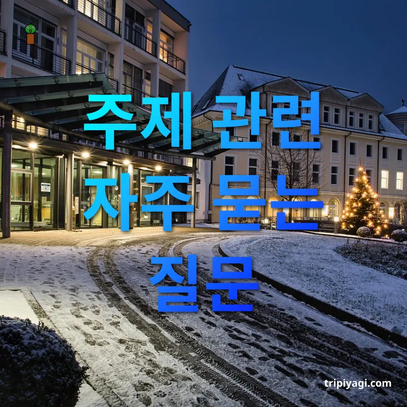 겨울 여행 주제 관련 자주 묻는 질문 관련 이미지