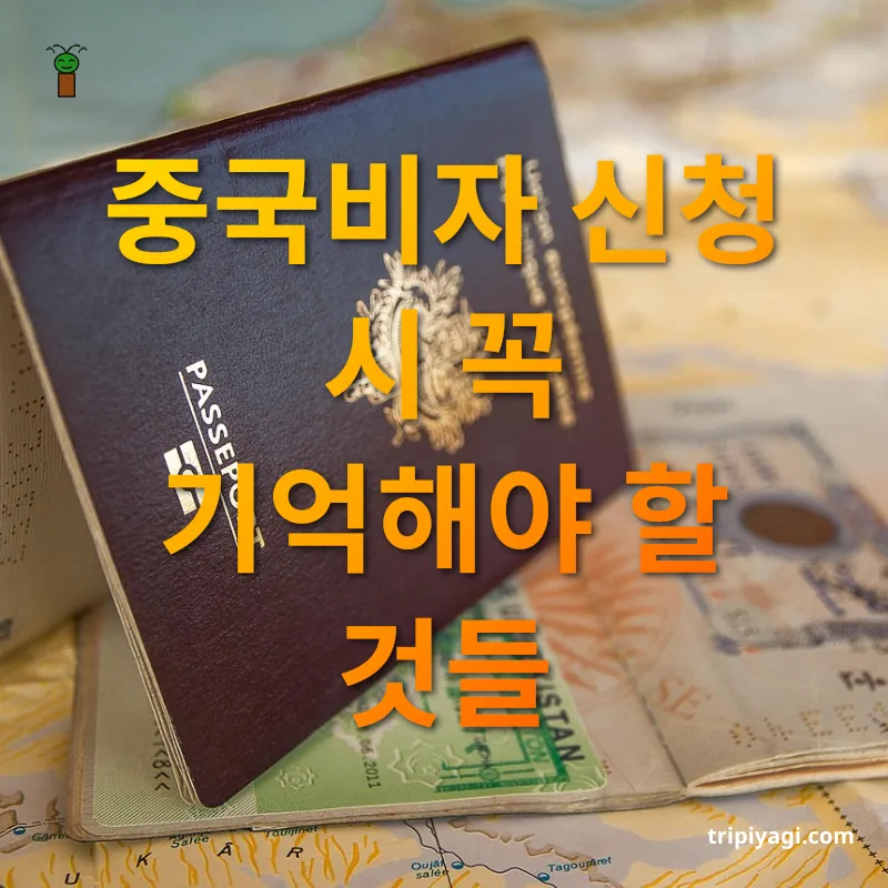 중국비자 발급 중국비자 신청 시 꼭 기억해야 할 것들 관련 이미지